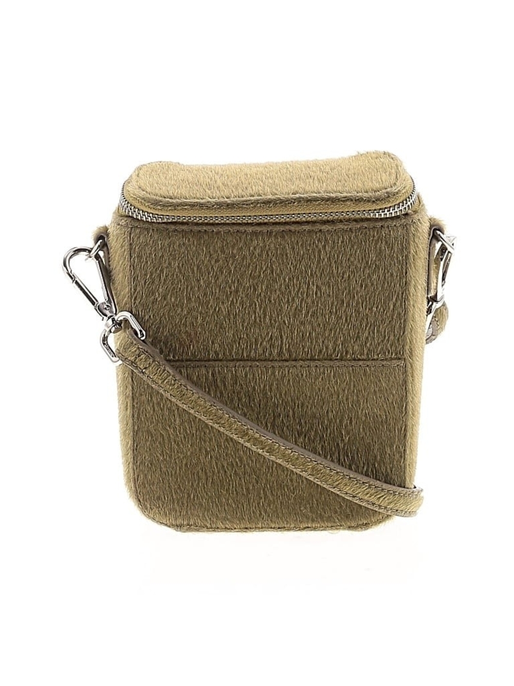 Brandon Blackwood Portmore Faux Fur Leather-Trimmed Crossbody Bag
